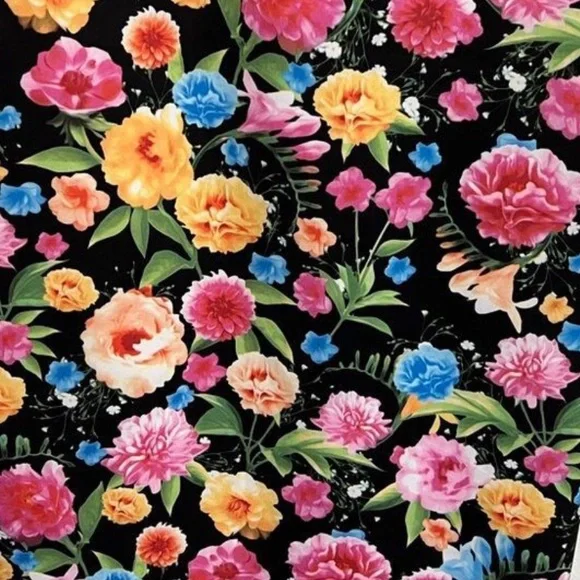 Beige By ECI Black Floral Scuba Lined Sheath Dress - Picture 14 of 16